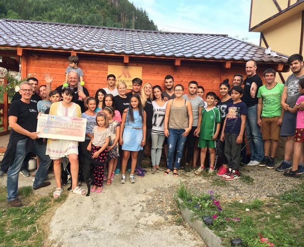 AloftMunich's tweet photo. With our colleagues from #Marriott we traveled to Romania to #support a child orphanage. #teamwork #care #Romania #children #happy https://t.co/YIg5B0GBxx