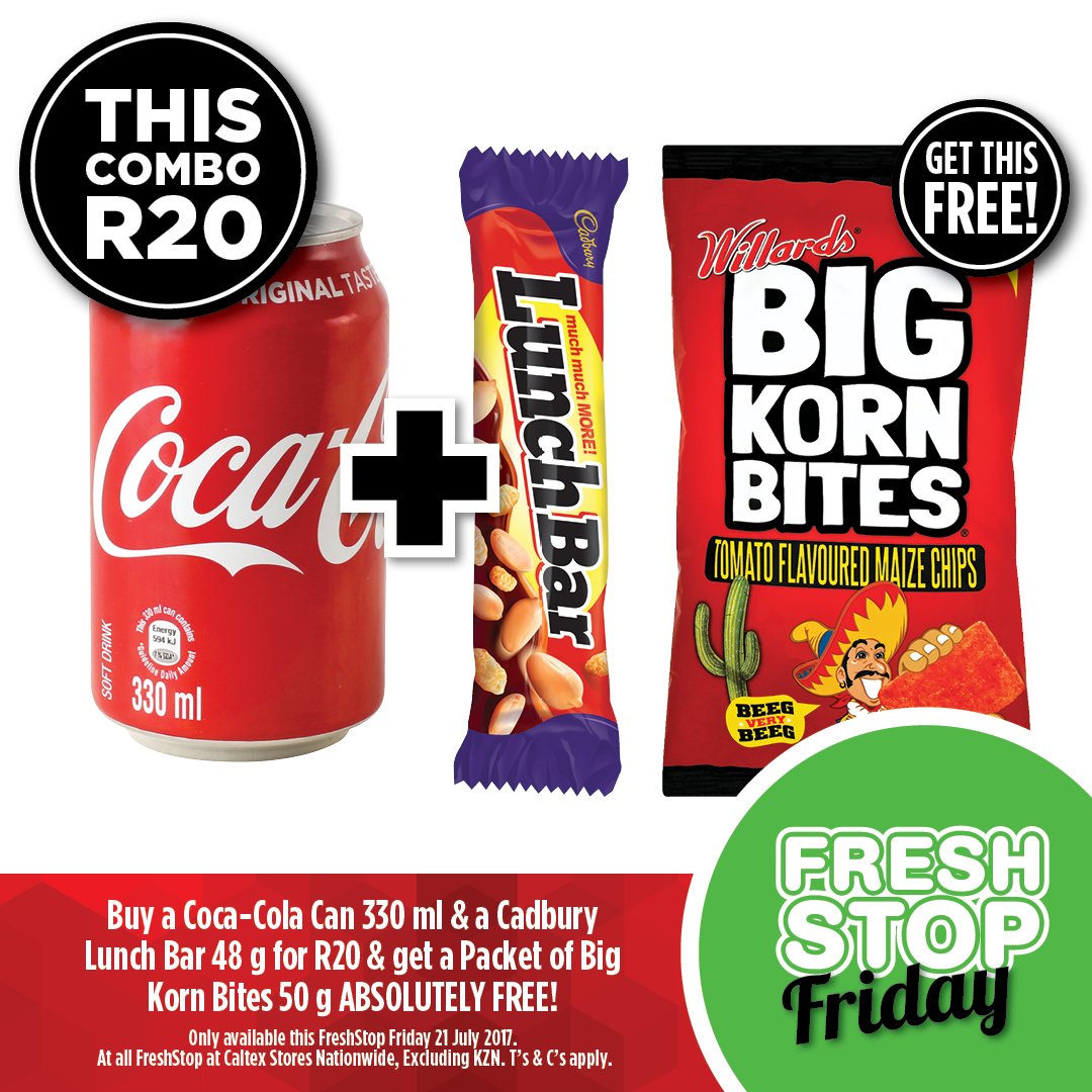FreshstopSA's tweet photo. #FreshStopFriday is loving #TreatDay today! Save at a FreshStop at @Caltexsa ! https://t.co/yWuhnH5boQ