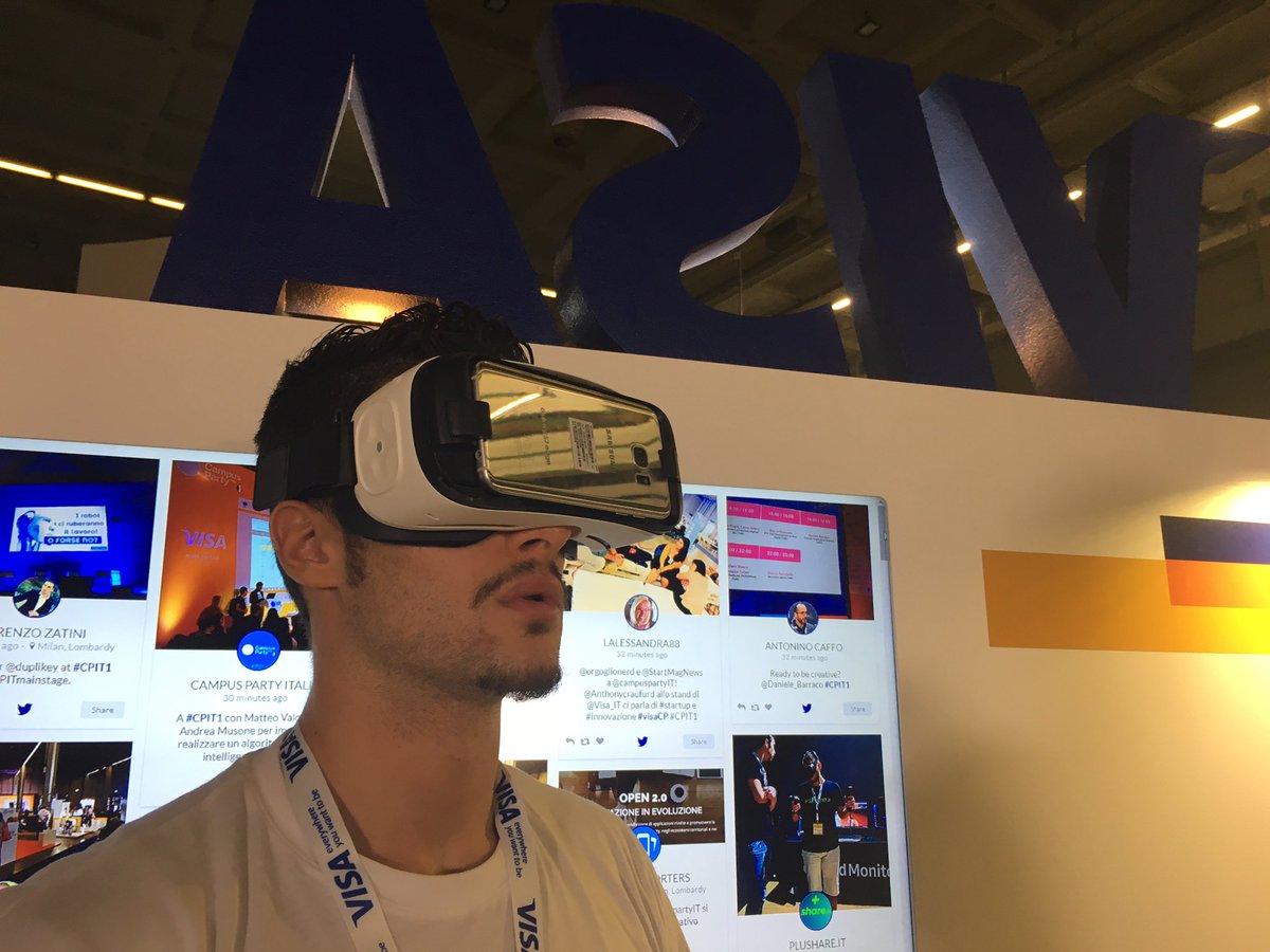 Visa_IT's tweet photo. #CPIT1: vieni a provare le soluzioni Visa per #IoT, #smarthome e #pagamentidigitali al nostro stand! #VisaCP https://t.co/LDtmciCZay https://t.co/NkO8PiRBKH