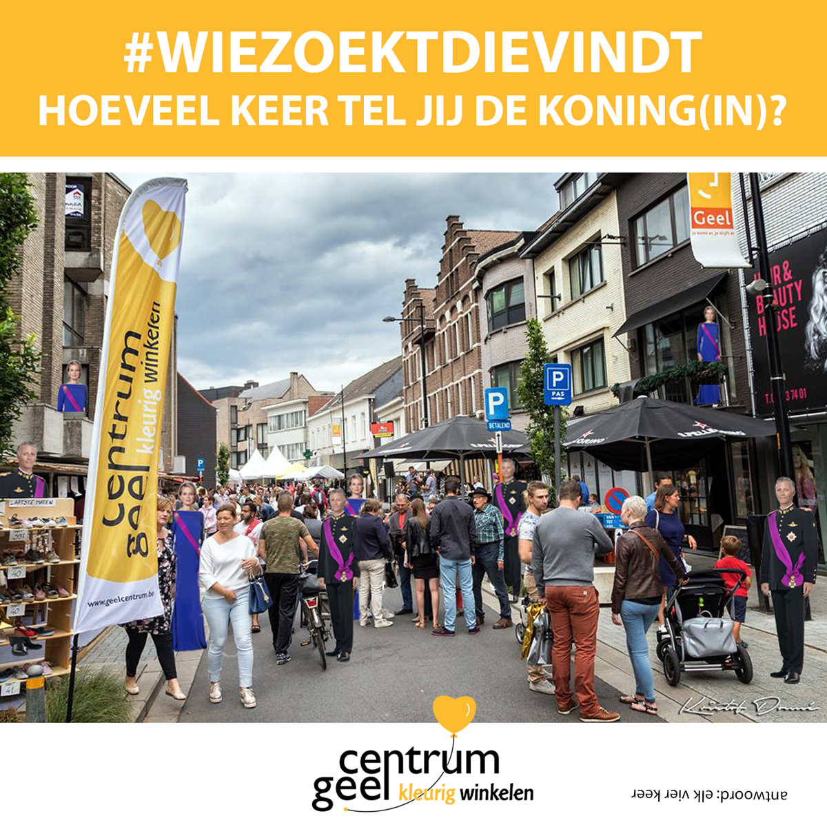 Fijne nationale feestdag! Weet jij het antwoord op onze fotovraag? 😉 (oorspronkelijke foto: © Kristof Donné) #stadgeel #vacation #shopping