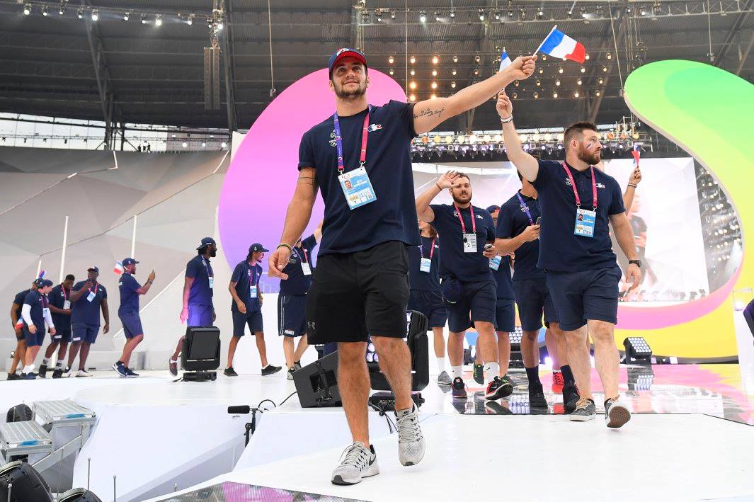 La #TeamEDFootUS à la cérémonie d'ouverture <a href="/TheWorldGames/">The World Games</a> ! 🏈🇫🇷