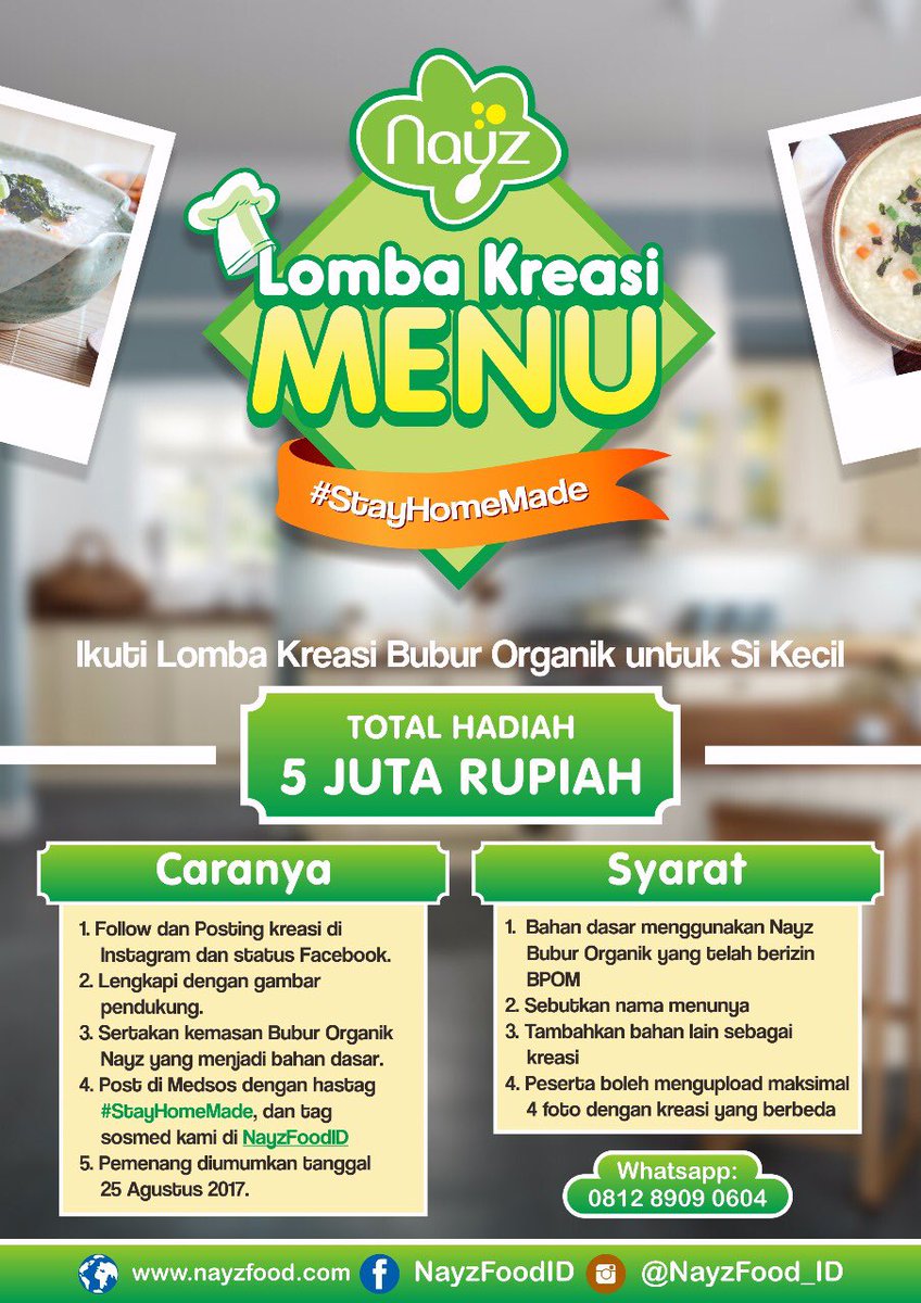Yuk Bunda, ikuti kreasi menu bersama Nayz :)