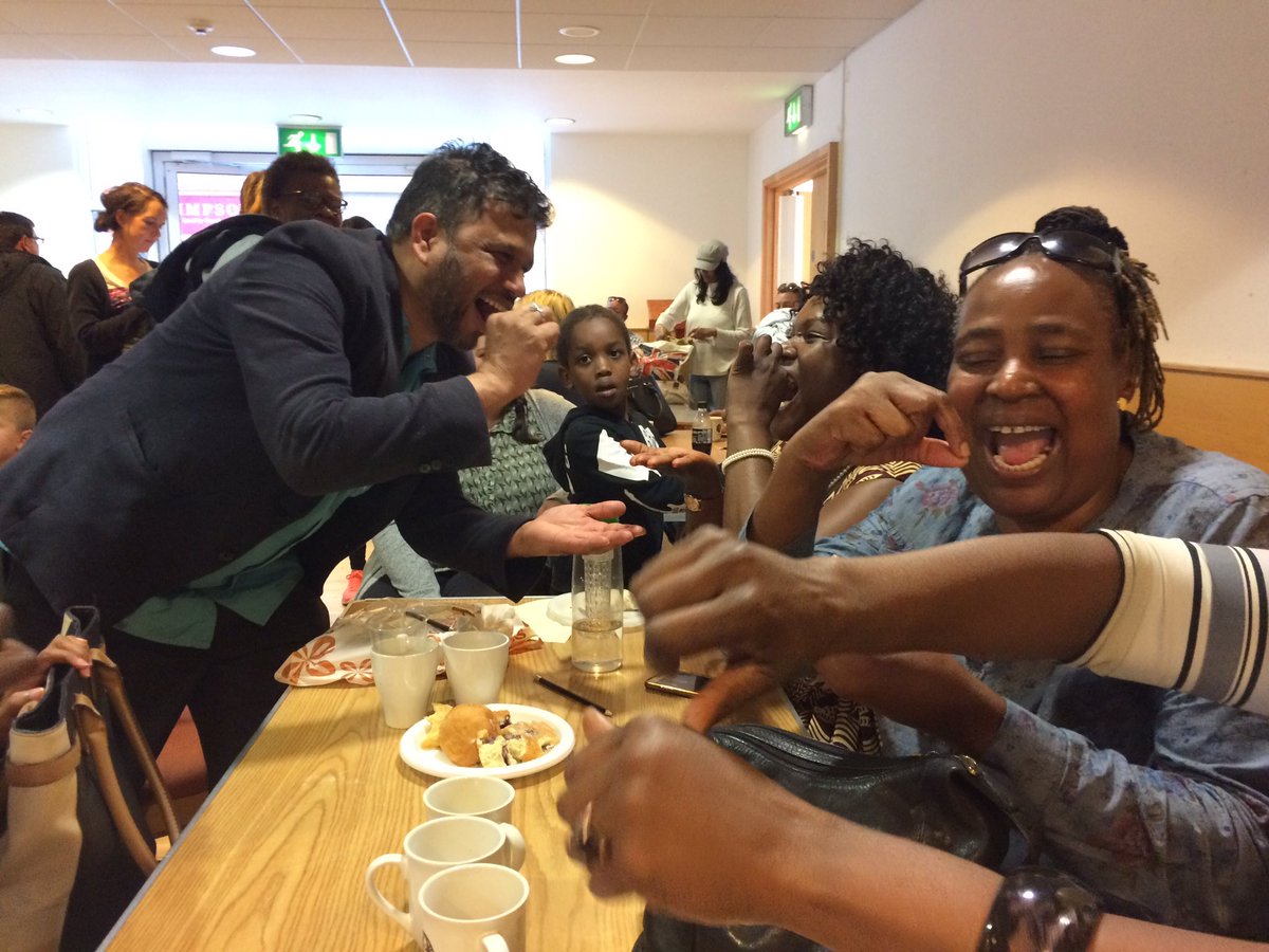 Doing laughter exercises with our members last night was the most fun I've had in ages. #refugeeswelcome <a href="/CityofSanctuary/">City of Sanctuary UK 🧡</a>