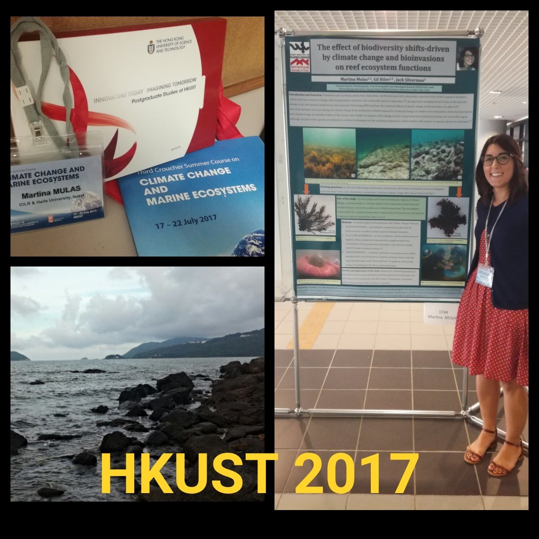 S88Marty's tweet photo. Such an interesting week! Thanks to #CroucherFoundation for the #3rdSummerCourse about #ClimateChangeMarineEcosystems at #HKUST. https://t.co/VaDpDdHyva