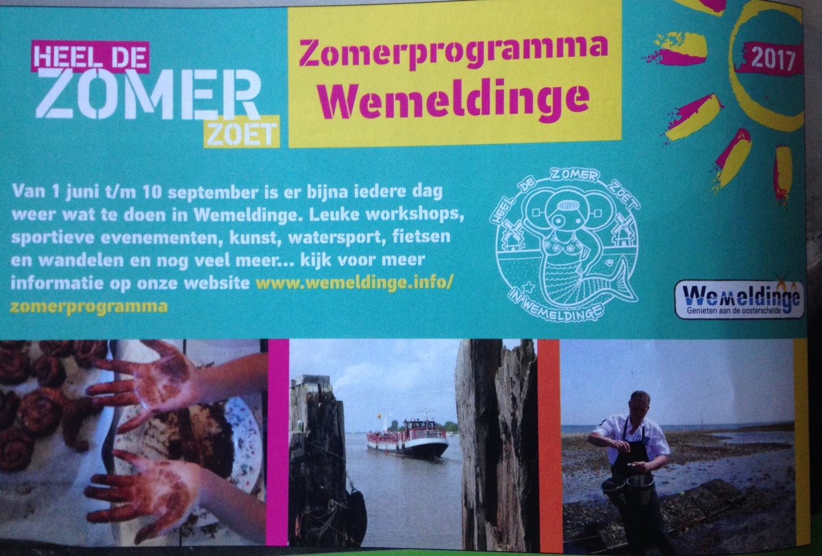 Iedere dag iets leuks te beleven. #zomerprogramma #wemeldinge #zeeland #bevelanden #oosterschelde Alle activiteiten:wemeldinge.info/zomerprogramma