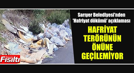 SARIYER'DE HAFRİYAT TERÖRÜNÜN ÖNÜNE GEÇİLEMİYOR
sariyerfisilti.com/gundem/sariyer… @SukruGENCBaskan <a href="/SariyerBelediye/">Sarıyer Belediyesi</a>