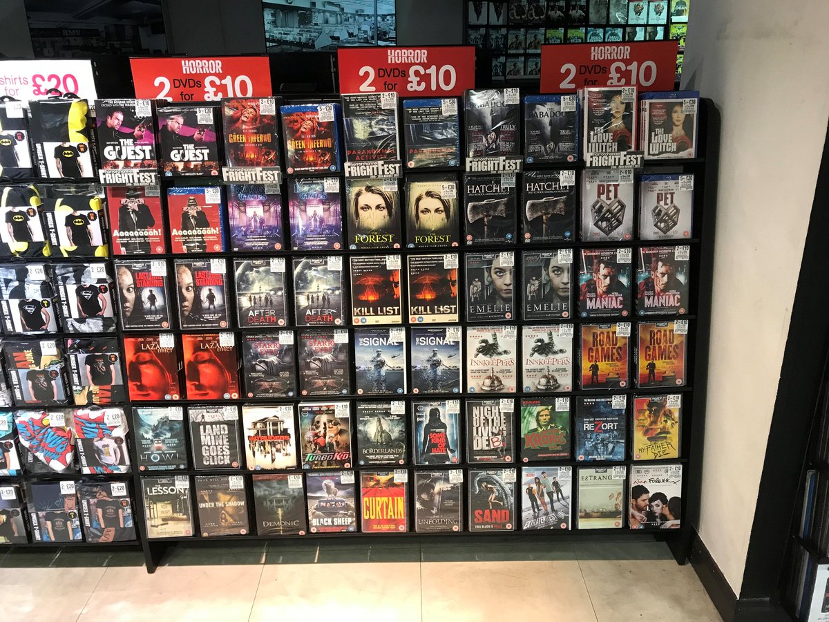 FrightFest's tweet photo. Fantastic special @FrightFest Promotion now until the end of August in all @hmvtweets stores. Lots of GREAT titles! https://t.co/6dOmMkTOLE