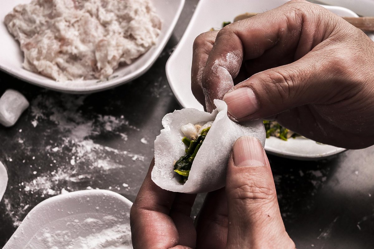 TimHoWanPH's tweet photo. This dumpling is intricately folded in every order, making it special just for you . #TimHoWanPH https://t.co/GaU5ToBGID
