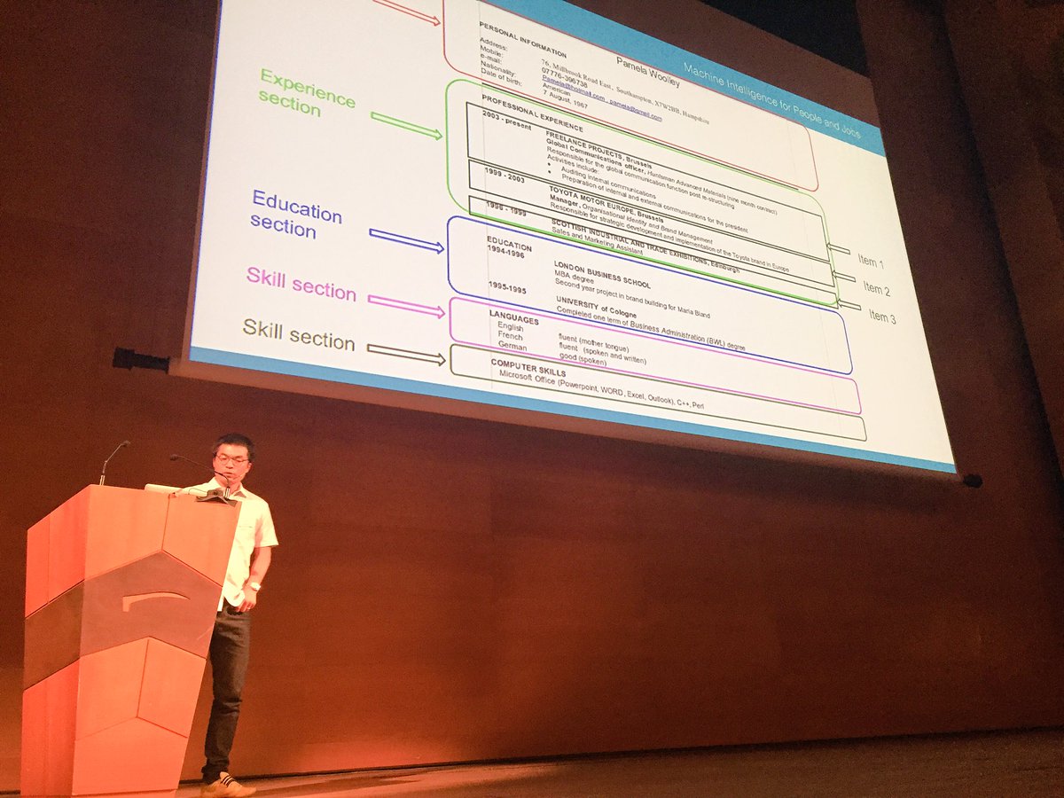 DeepLearn2017's tweet image. #DeepLearning @textkernel industrial session: #BI #LSTM in #CV parsing . #Deeplearning #rnn #ML #AI  #TensorFlow  #deeplearn2017