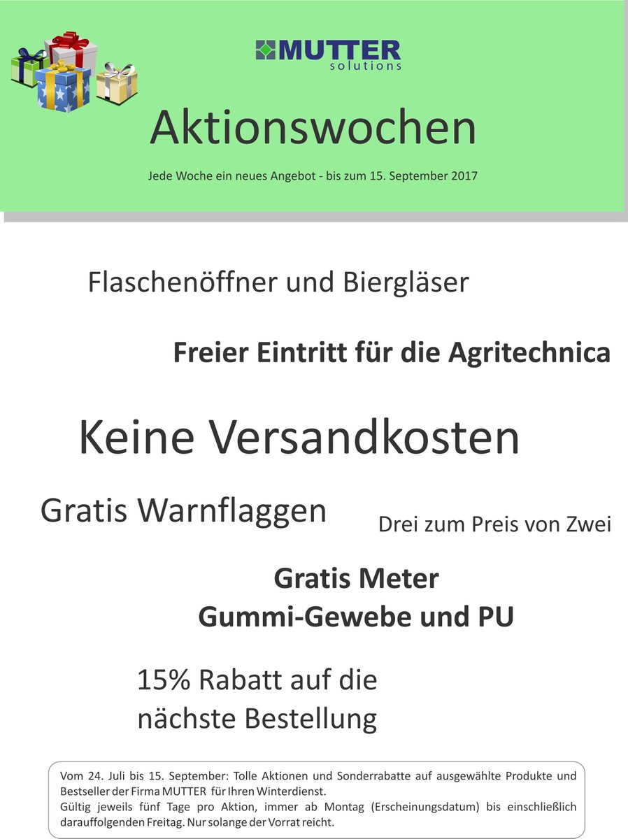 solutionsMutter's tweet image. Ab Montag wöchentlch neue #Angebote, #Rabatte und #Geschenke!
Die MUTTER #Aktionswochen