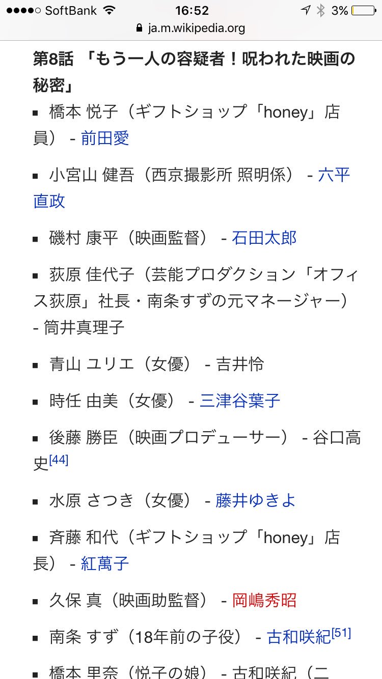 悠 はるか 科捜研の女 の再放送見てたら声優の藤井ゆきよさん出てて驚いた