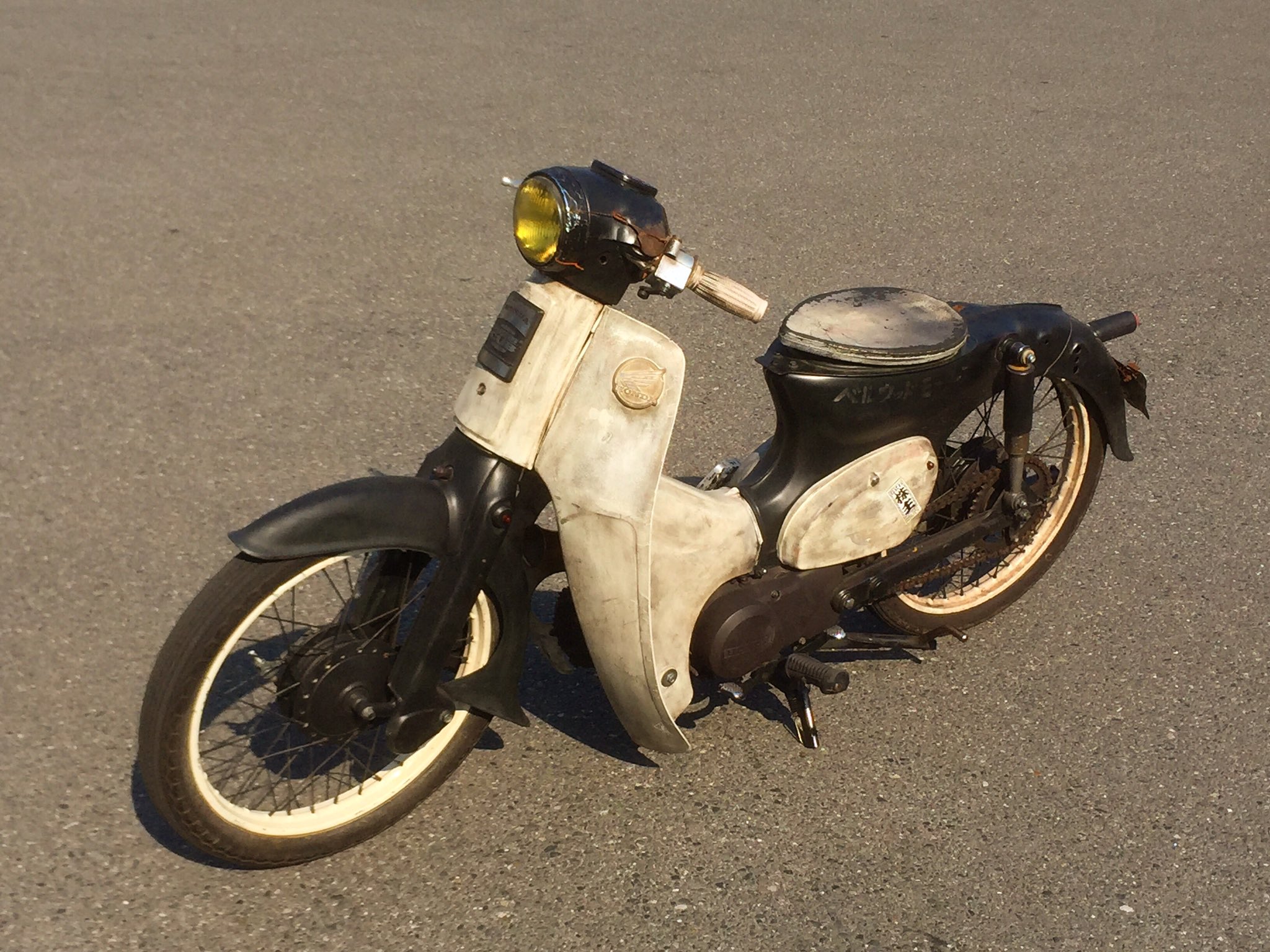 Twitter 上的 Bellwood 新しい車両も作りたいし ボロカブ売りまーす 新しいオーナーさんともお話やらしたいので 取りに来て頂ける方限定でお願い致します スーパーカブ Supercub ローダウン 車高短 ビンテージ レトロ ラットスタイル Bellwood 気に