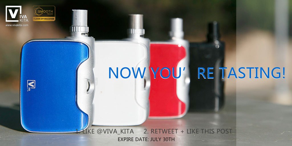 🤗Traveling with VivaKita! Fusion #GIVEAWAY😎
Rules:
1.RT
2.Follow me

Free worldwide shipping.
Ends July 30th.😍

#vape #ecig #mod #vaping