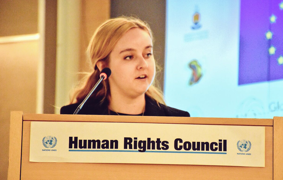 CHR_HumanRights's tweet photo. Arguing for the Applicant: St. Thomas University, Canada #WorldMoot2017. The final round is happening now in Room XX, Palais des Nations https://t.co/Y5YAxnFUxP