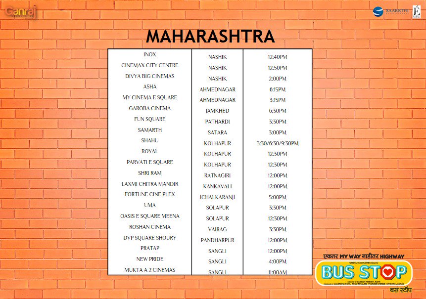 filmbusstop's tweet photo. Bus Stop, आजपासून तुमच्या भेटीला !
#InTheatresNow #BusStop https://t.co/q0FFAxmVBW
