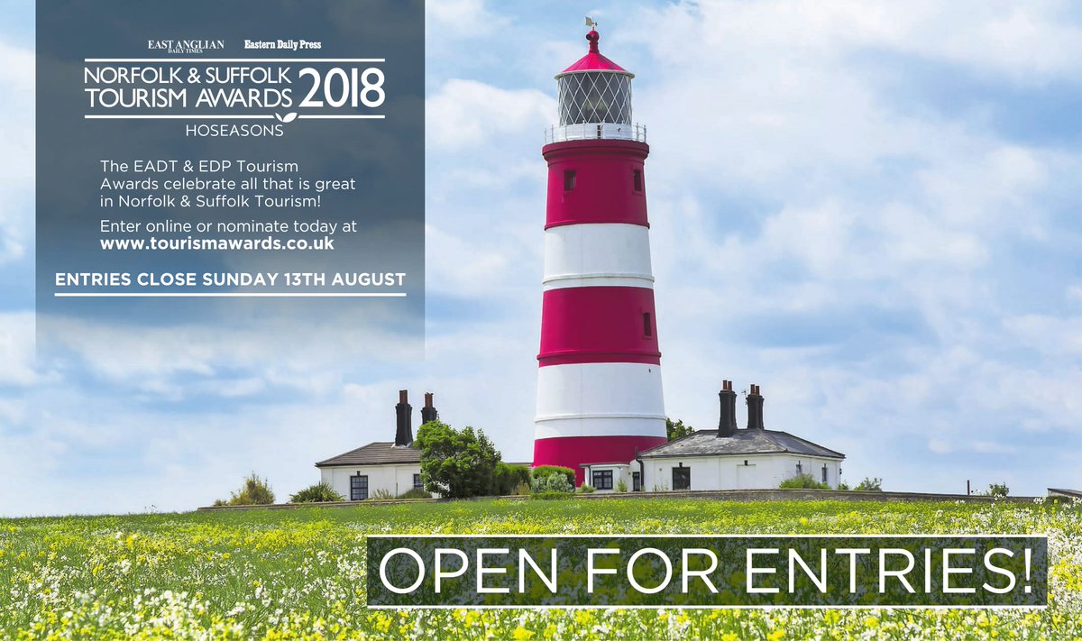 EDP24's tweet image. Are you a Tourism business in Norfolk or Suffolk? Now is your opportunity to shout about your business and get yourself heard! #NSTAwards