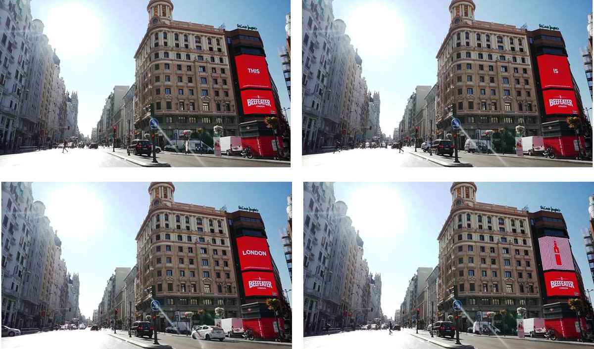 instore_ar's tweet photo. [iSM Spain]  Live Callao de @elcorteingles con @BeefeaterGinSpain . El soporte digital  con 200 m2 de pantalla. #impactospublicitarios https://t.co/qXo3lsKnT8