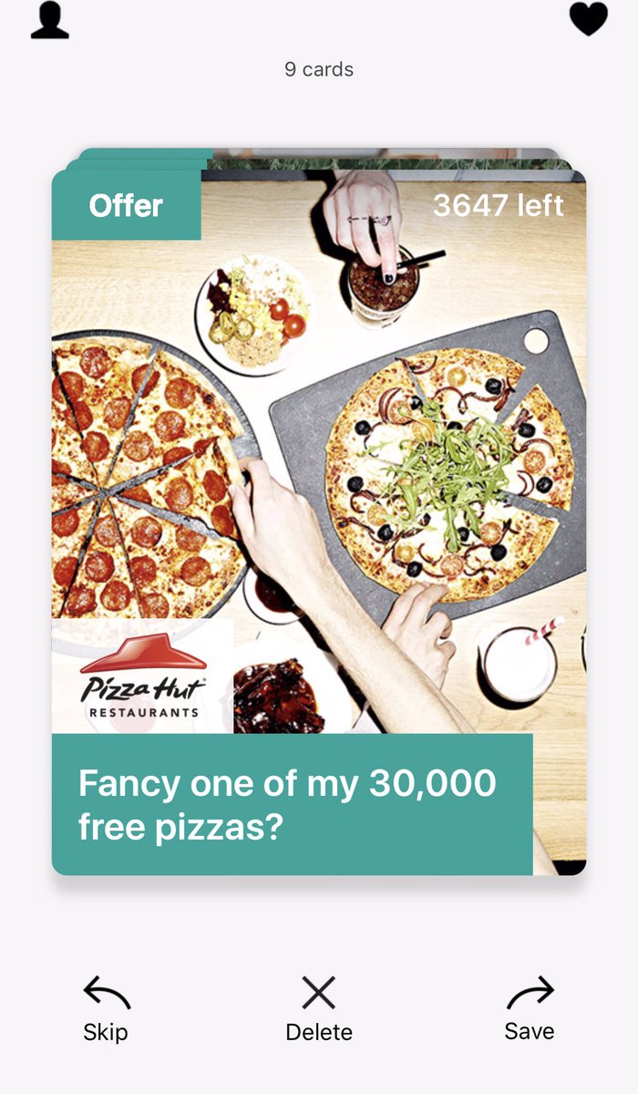 CaashbackDad's tweet photo. #FREEPIZZA @pizzahut @pizzahutuk #WUNTU

https://t.co/SGMUI1AOVp

2000 remaining! #CashbackDad https://t.co/6aJyDC4tqK