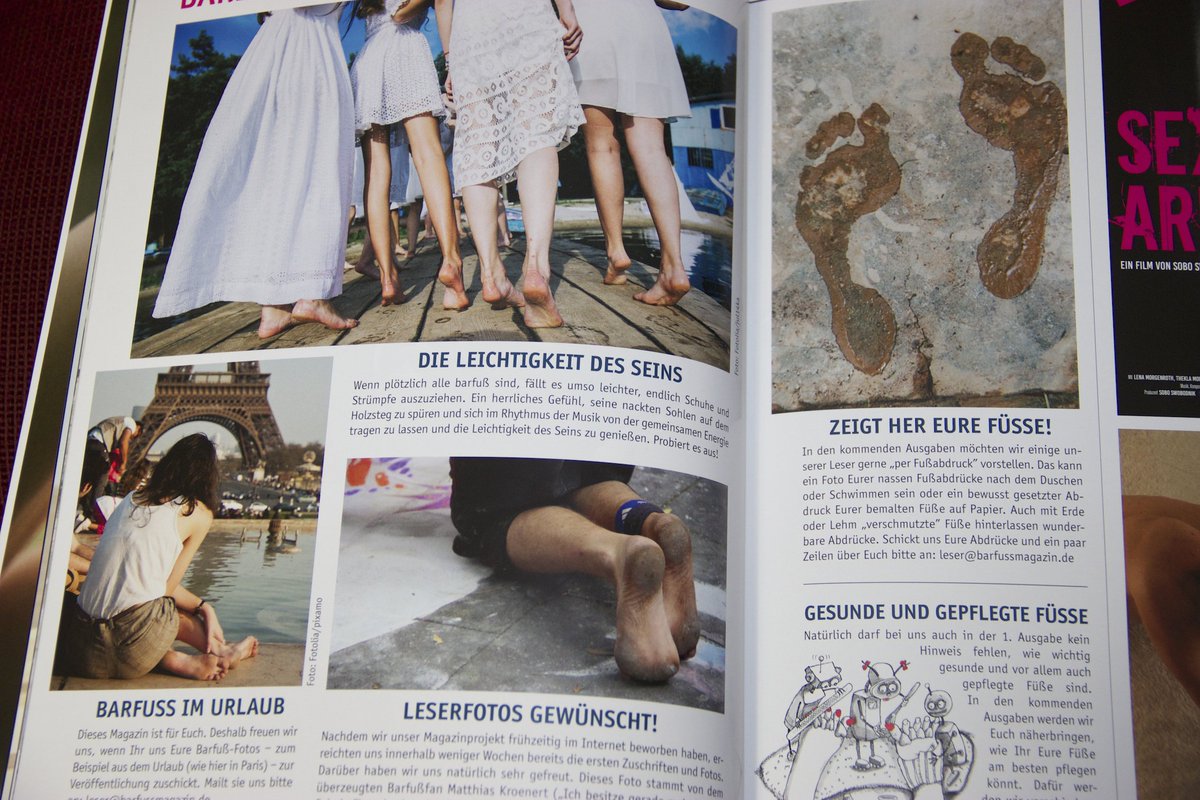 MagazinBarfuss's tweet photo. Die bunte und vielseitige Welt – aus der Sicht von #Barfuss-Fans. In der Erstausgabe des Printmagazins #barfuß! https://t.co/OBR2ODZkFZ