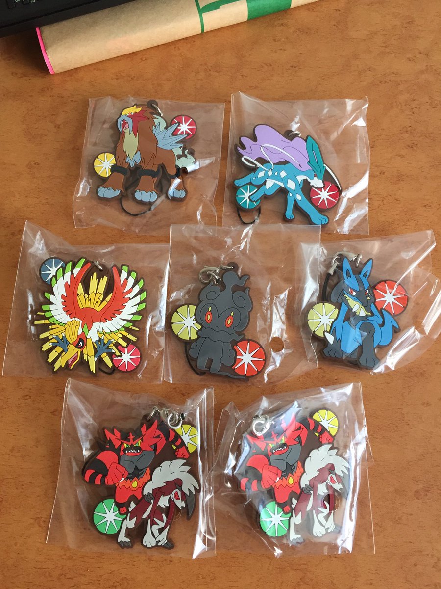 wccfedogawa's tweet photo. 【交換】ポケモンきみにきめたラバーストラップ
譲：スイクン エンテイ ホウオウ 
      ルカリオ マーシャドー  ガオガエン&amp;ルガルガン
求：ピカチュウ
ピカチュウ1つでこちら複数お出しできますのでお願いしますm(__)m
交換が可能な方はDM、リプライ頂けたらと思います。 https://t.co/UyPRy4laI0