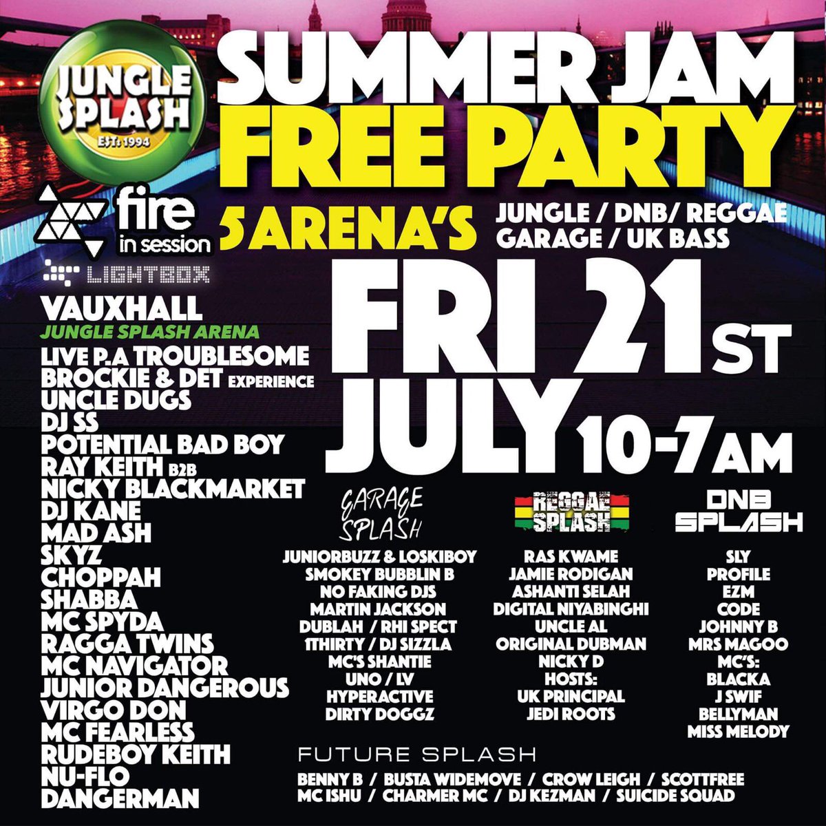 realmissmelody's tweet photo. Jungle Splash TONIGHT @lightboxlondon https://t.co/VWBS4Lg91g