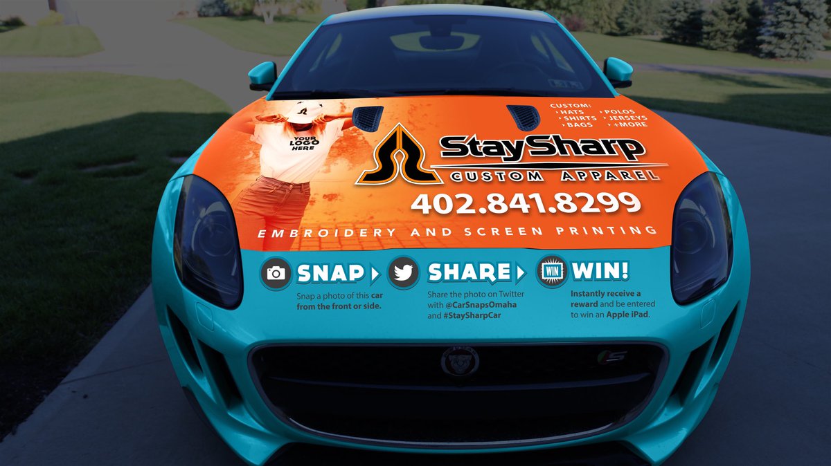 toddsutt's tweet photo. @CarSnapsOmaha lauches on August 1st! Until then we are testing the #StaySharpTest campaign. This tweet is a test and a teaser. Stay tuned! https://t.co/LX3cMqIIQ9