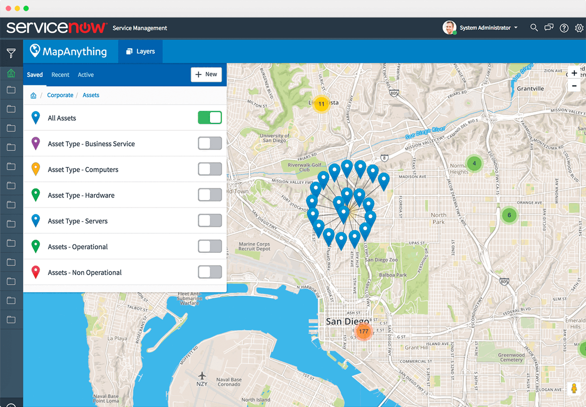 SalesforceMaps's tweet photo. #AssetManagement redefined in @ServiceNow! Get a real-time map of any asset, at any time. https://t.co/Ic0uQiaDD2 #GeoProductivity https://t.co/a0rg6g5KDG