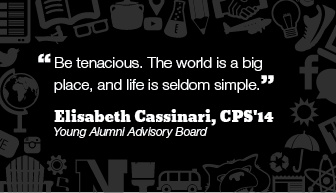 AlumniNU's tweet photo. Earlier this year, we asked #Northeastern alumni to give advice to #NU2017. Here’s what Elisabeth Cassinari had to say. #NUWordsofWisdom https://t.co/SOjS8J5wIS