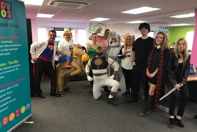 DV02 head office day fancy dress - the theme was film and book characters - can you guess who's who? #headoffice #fancydress
