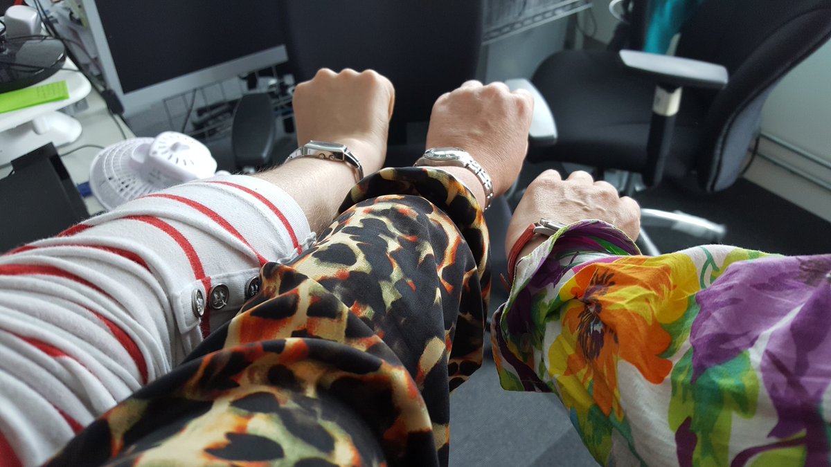 OdetteDewhurst's tweet photo. Some impressive #PatternClashing going in the office today. https://t.co/u119YXrg53