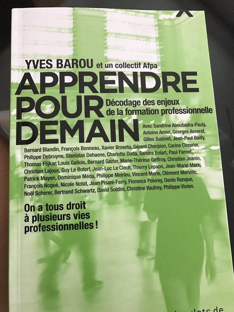 aude_vrillet's tweet photo. 1 lecture indispensable pour décoder les enjeux de la #FormationPro Thème privilégié de #TeamMaillard #LREM https://t.co/heZwJ5QIPe