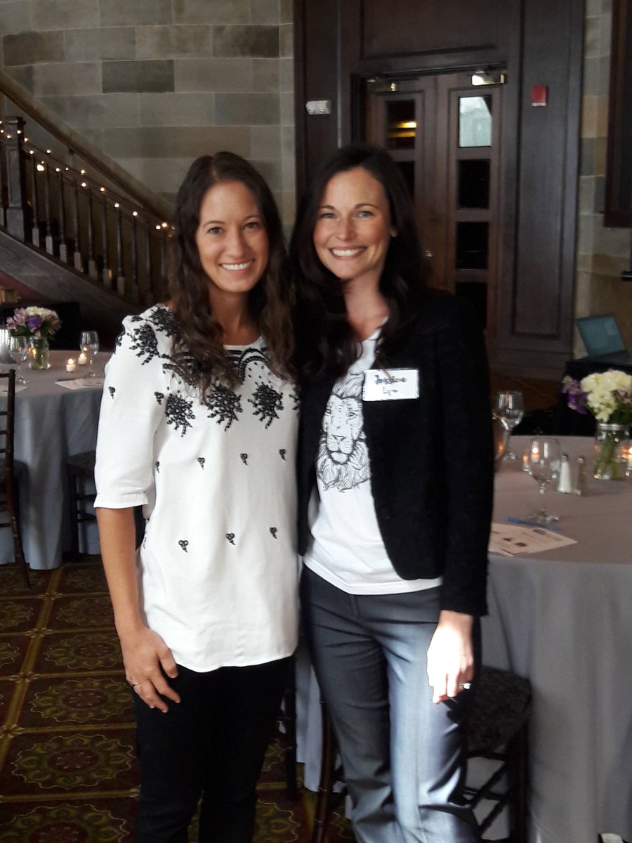 CoCommPR's tweet photo. .@JessLyon &amp; @allegraanderson getting ready to present Brand You workshop for @MetroHartford #PersonalBranding https://t.co/5mg1NYLUJ5