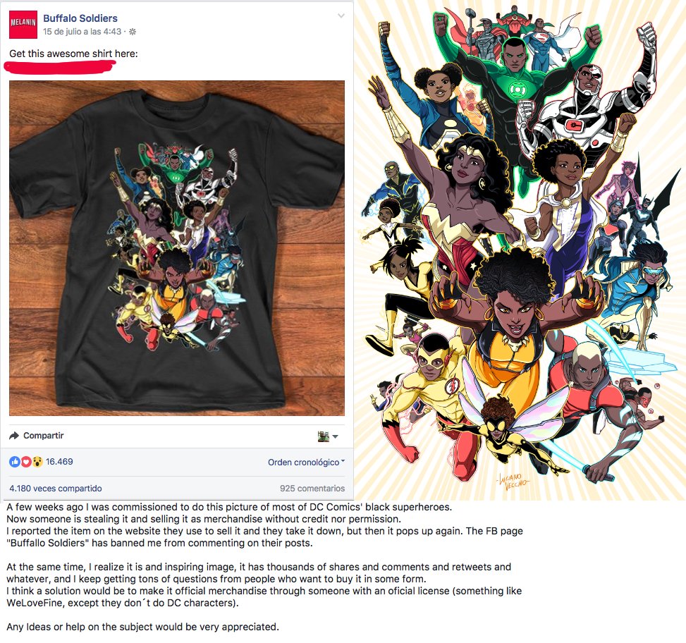Art stolen and sold without credit or permission.
Full text on the image.