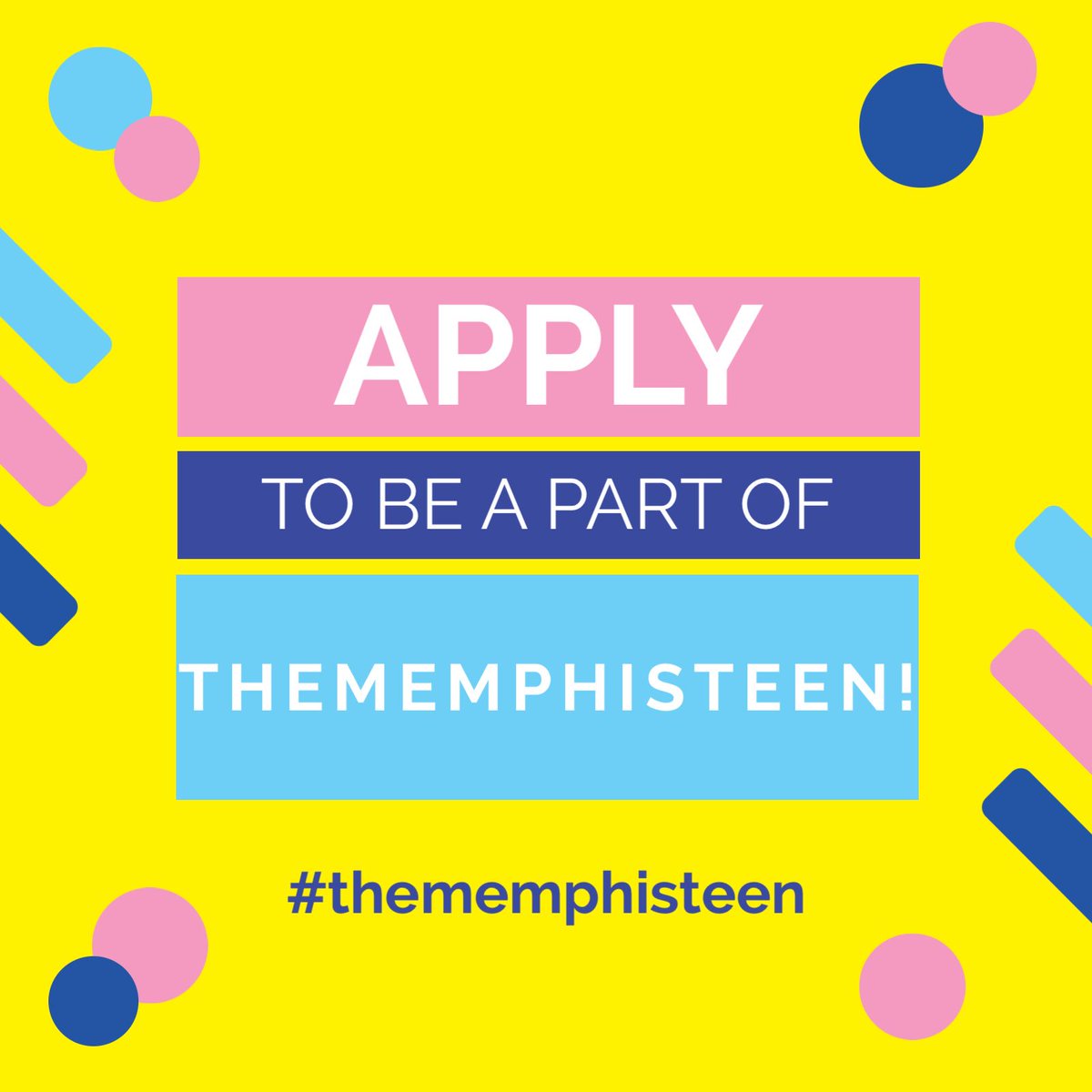 TheMemphisTeen's tweet photo. We are accepting applications for the upcoming year! Link below!  
https://t.co/UABs05zNkY https://t.co/koM2aLbhkH