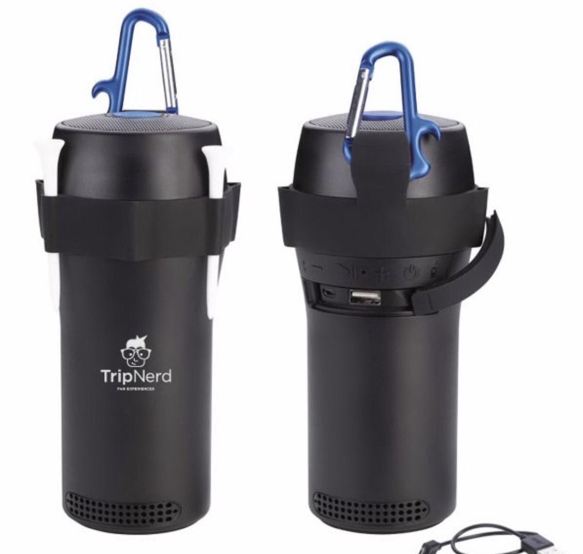 Giveaway Friday!  TripNerd Bluetooth golf cart speaker.  First 100 retweets will enter drawing held on Aug 1st. #spreadtheNERD #tripnerd