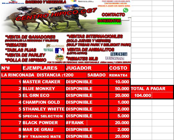 CENTROHIPICO7's tweet image. ASI QUEDO EL REMATE 4 DISPONIBLE LOS DE LA CASA