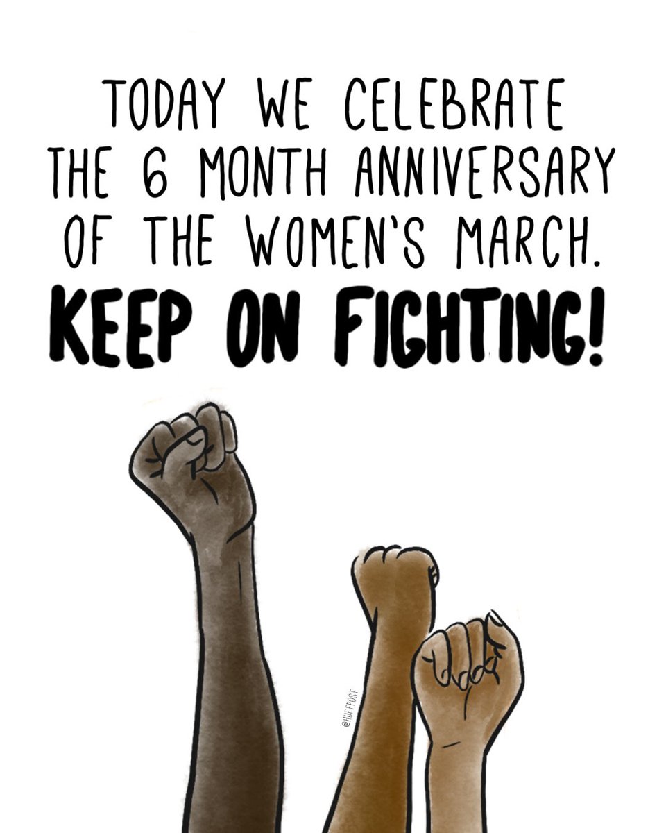 Today is the 6 month anniversary of the Women's March. (🎨 by: <a href="/Bella_Carapella/">Isabella Carapella</a>)
