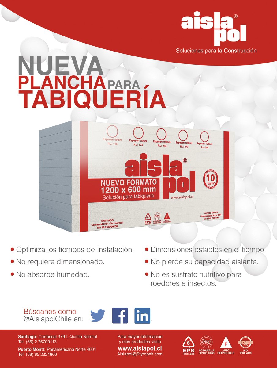AislapolChile's tweet photo. Conoce la nueva plancha para aislación de envolvente de Aislapol. Se adapta de mejor forma a la estructura metálica. https://t.co/Zb7pgWPWMQ