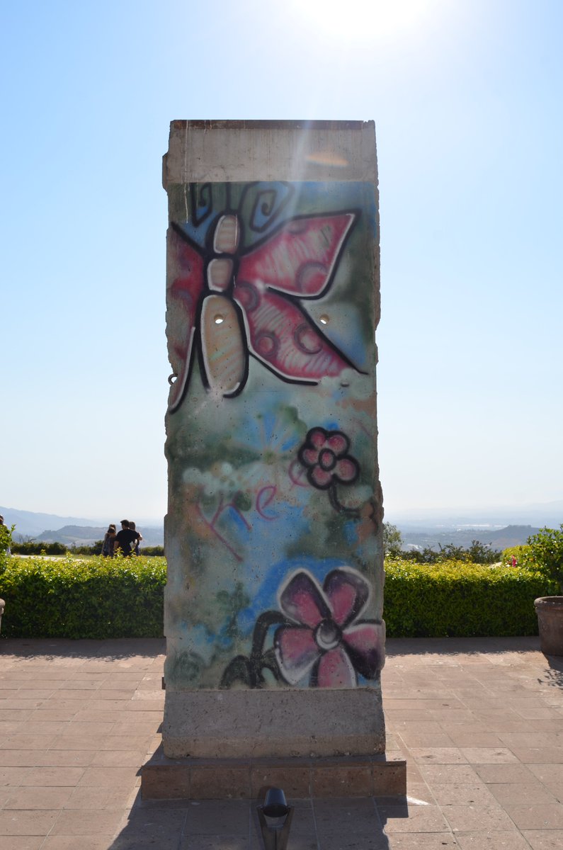 A piece of the Berlin Wall at the Ronald Reagan Presidential Library and Museum.