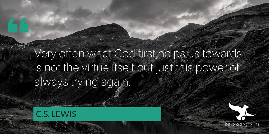 LarksSong's tweet photo. You will fall down at times, but you always have the ability to try again. #larkssong #alwaystryagain #cslewis https://t.co/VXzXfwPk2q