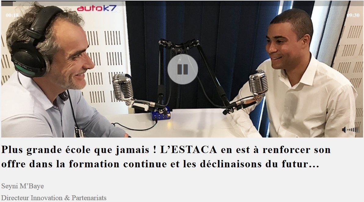 vedecom's tweet photo. Interview #AutoK7 sur la nouvelle #formation continue #Véhicule #Autonome @vedecom@Estaca_twit @telecomevol
->https://t.co/1cV3YUfpCx. https://t.co/F05XlT5OwV