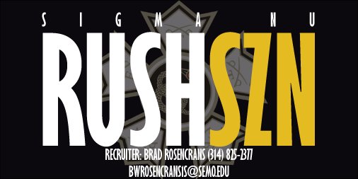 SEMO_SigmaNu's tweet photo. Remember to visit https://t.co/fHsuNfelOQ to register for fall Rush. Also feel free to contact our rush chairman Brad Rosencrans and #RushSN https://t.co/Pm9XFt8vAG