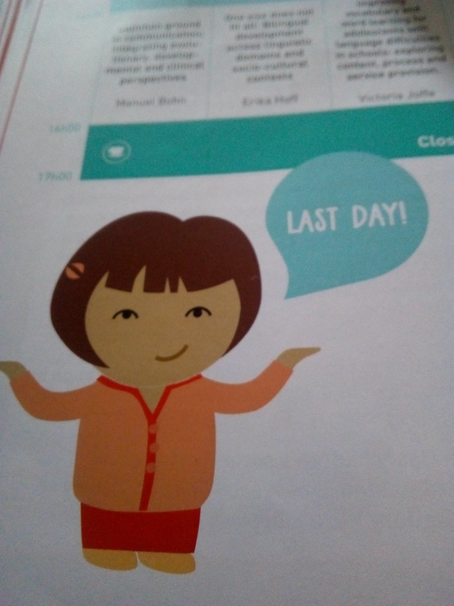 chbergma's tweet photo. #iascl2017 You are right, little girl who lives in my conference program. Byebye https://t.co/R61kKZueif