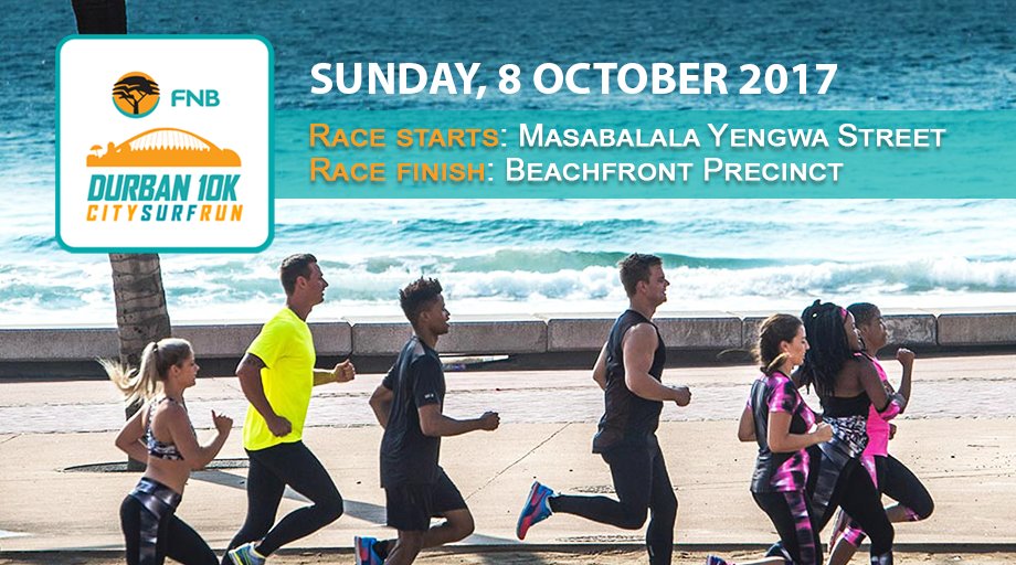 Computicket's tweet image. Have you finalised your FNB 10K CITYSURFRUN entries yet? Pricing starts at just R160! Enter online now at: bit.ly/2uqiroM