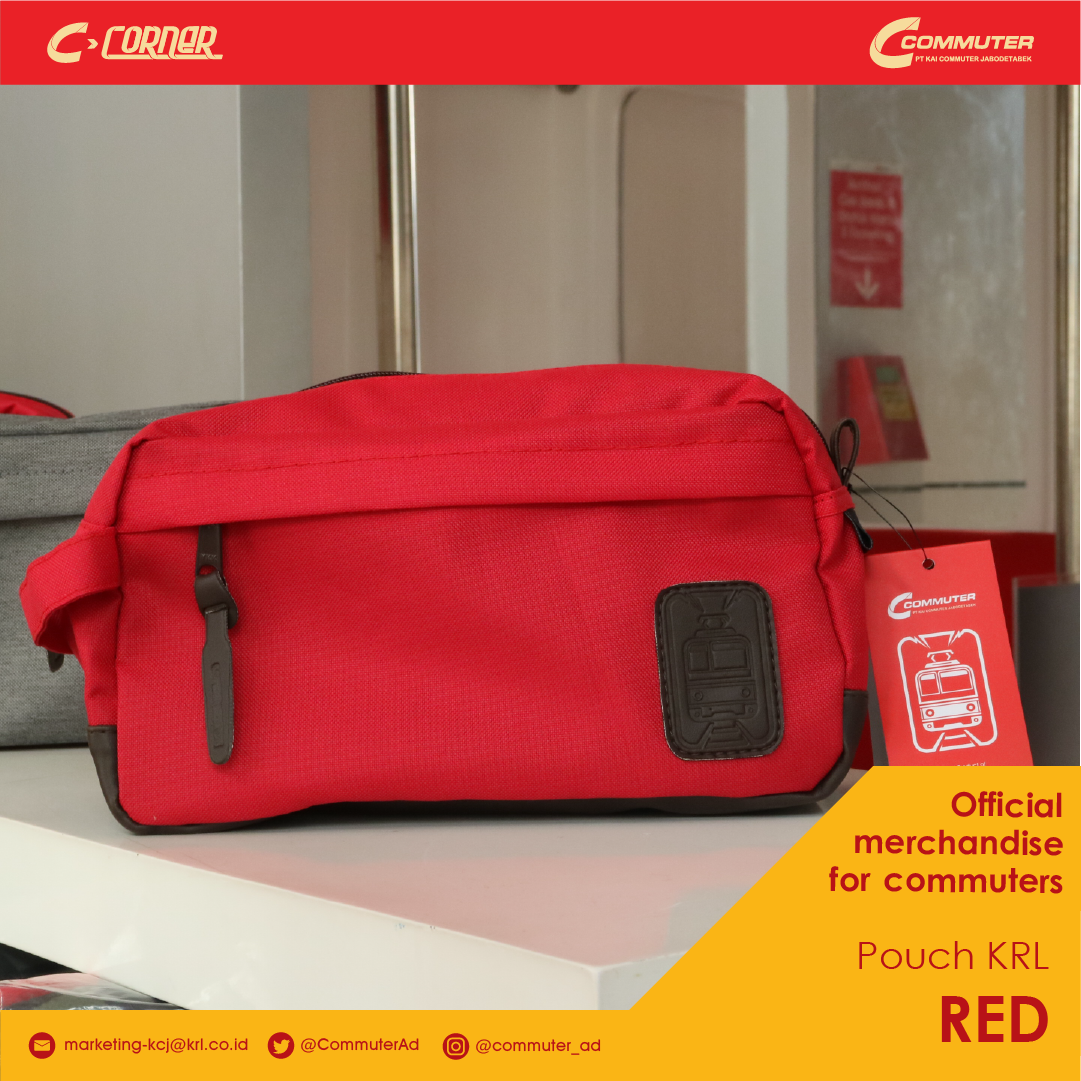 CommuterAd's tweet photo. Pouch KRL RED, dengan ukuran 25x7 cm bisa menampung barang kamu lebih banyak #Adpeople 
@CommuterLine 

#Ccorner
#Pouch https://t.co/nVcX0vZXj0