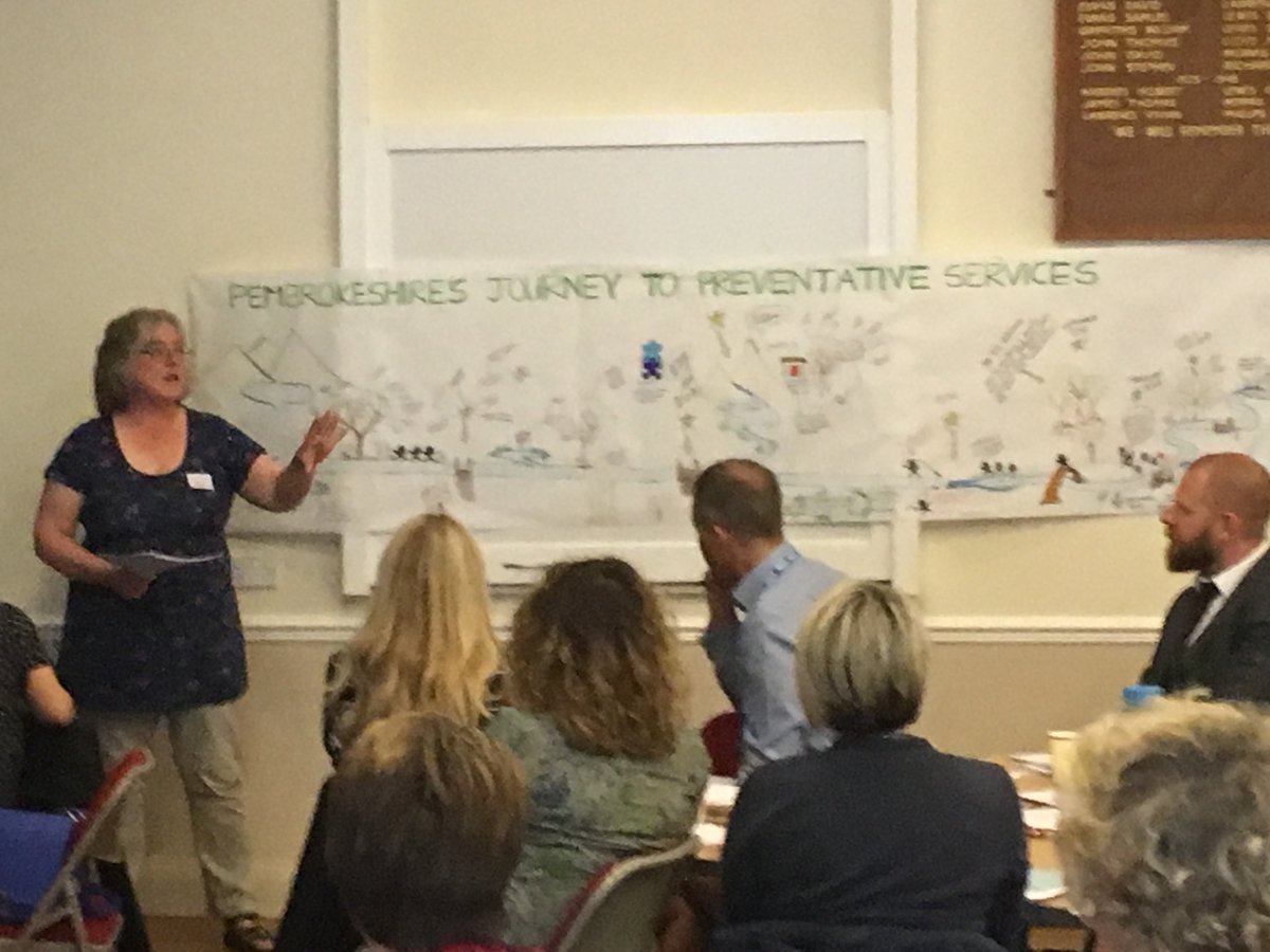 #strongpembs Sue Leonard the Chief Officer of Pembrokeshire Association of Voluntary Organisations PAVS talking about Caring Communities.