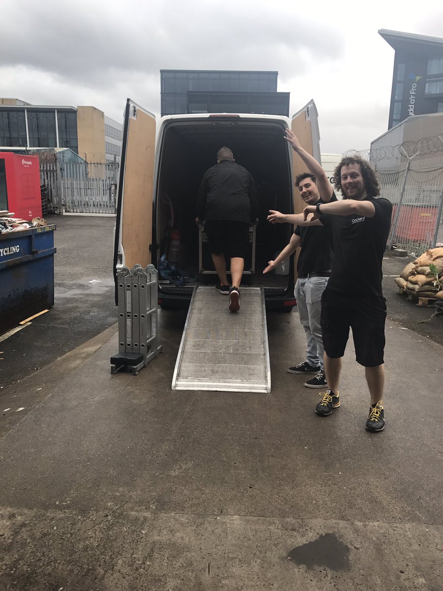 orchard_events's tweet photo. AV in full swing today loading the van for @royalwelshshow @ShaunGwizdak @TylerMcCarthy9 https://t.co/4VqzWQb21F