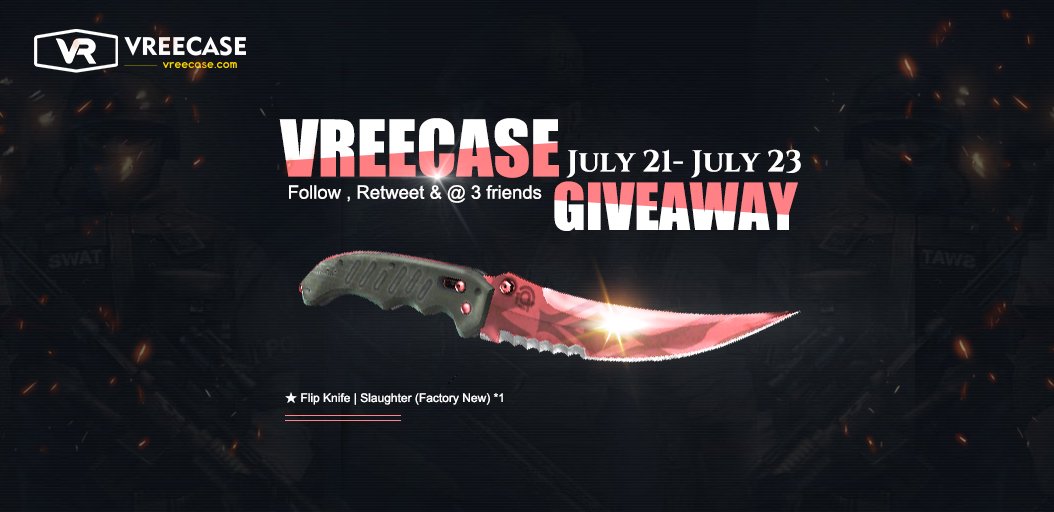 vreecase's tweet photo. 💰#VREECASE★ Flip Knife | Slaughter FN Giveaway! 💰
To win:
✅-RT
✅-Follow us 
✅-@ 3 friends 
🍀WINNER IN 3 days! 🍀
Go: https://t.co/FRRFjV8vAJ https://t.co/W59ec5VF6W
