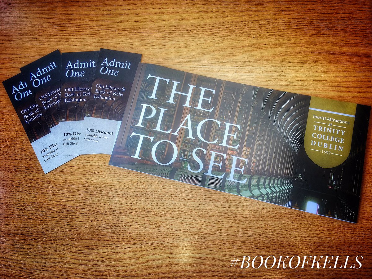 BookOfKellsTCD's tweet photo. Win 4 passes to visit the #BookOfKells Exhibition and Old Library at @tcddublin.

RT and FOLLOW to enter!

Winner announced next Wednesday. https://t.co/qZfwqRHGQW
