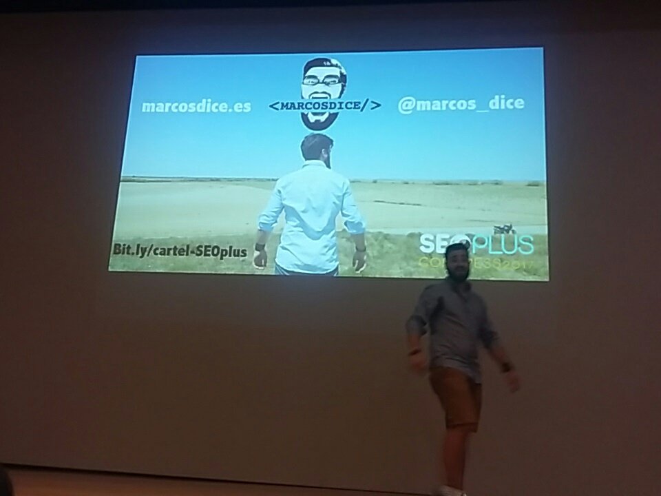 AngelaSanch_'s tweet photo. Después de un break empezamos fuerte #GrowthHacking con @marcos_dice #SEOPLUS2017 https://t.co/TrXpATjmDZ